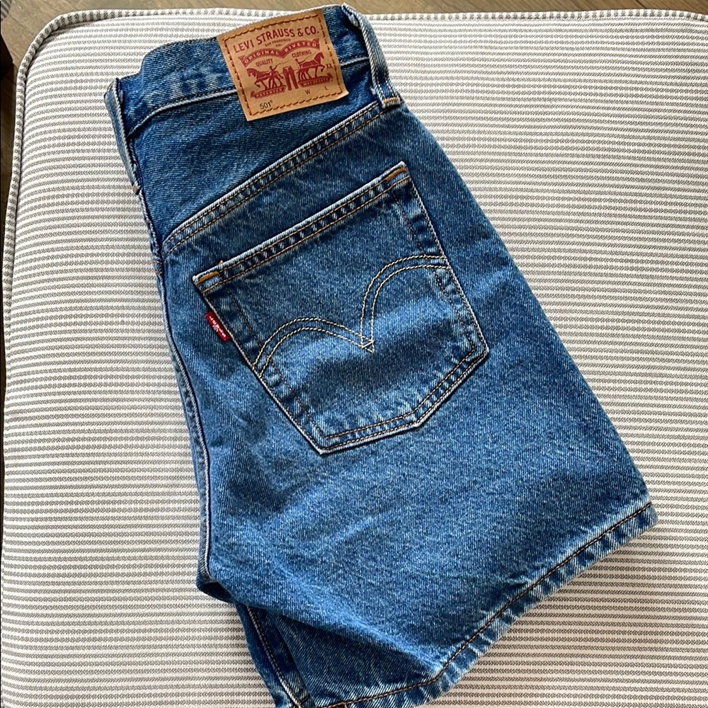 Levi's Classic Blue Denim Shorts